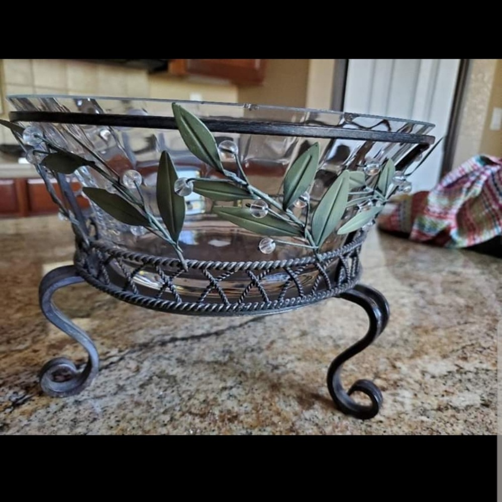 3 wick candle holder/decorative bowl